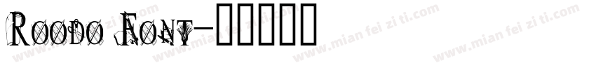 Roodo Font字体转换